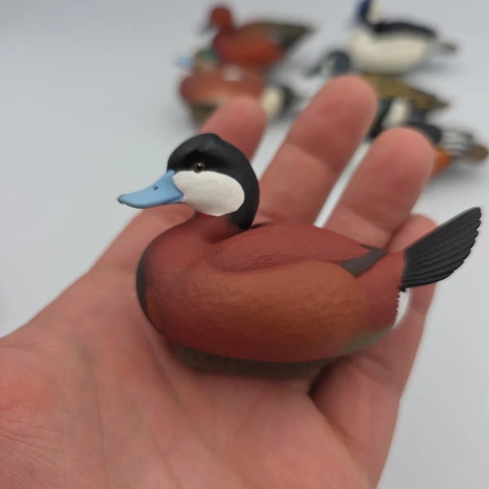 Jett Brunet Miniature Decoy Ducks Unlimited Decoys Lot Of 8  2006-2011, 013,015